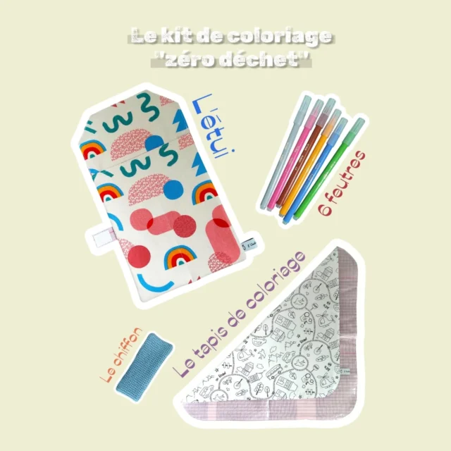 ⚡ NOUVEAUTÉ⚡LE KIT DE COLORIAGE "ZÉRO DÉCHET"⚡
•
🤗 Je suis tellement heureuse d'avoir pu sortir cette idée de ma tête avant les fêtes de Noël ! 🎄 En effet, c'est un chouette cadeau à mettre sous le sapin pour vos petits ! 🎁
•
🤶 Ce kit comprend : 
~ un tapis de coloriage en coton, avec un chouette imprimé (sur une face) & en coton ciré (sur l'autre face). 
~ 6 feutres pour colorier sur le coton imprimé, et pour écrire sur le coton ciré. 
~ un chiffon pour effacer les œuvres sur le coton ciré. 
~ un étui pour ranger le tout ! Un système de scratch permet une fermeture simplifiée pour les enfants.

💦 Ce qui est magique, c'est qu'une fois le coloriage fini, vous lavez le tapis de coloriage en machine et il ressort tout propre et prêt à retrouver des nouvelles couleurs ! 🌈
|
☺️ Tellement hâte de vous présenter ce kit sur mes marchés de Noël...
La première occasion sera ce mardi 11 novembre à @_lagrandeecole pour le marché de Noël d' @oscar_et_auguste 
| 
Puis samedi 29 novembre à la salle François 1er, au Havre pour le marché d' @assohellolh 
|
Et en décembre avec le @collectif.bidules.chouettes :
> 12,13&14 au @chateaudubec 
> 20&21 à La Halle du @fortdetourneville 
|
J'espère que cette nouveauté vous plaira, car moi j'ai adoré l'imaginer et la créer ❤️

#coloriagezerodechet #creationzerodechet #actvitéenfant #faudreyreinventer #noelzerodechet #éthique #locale #durable #lavable